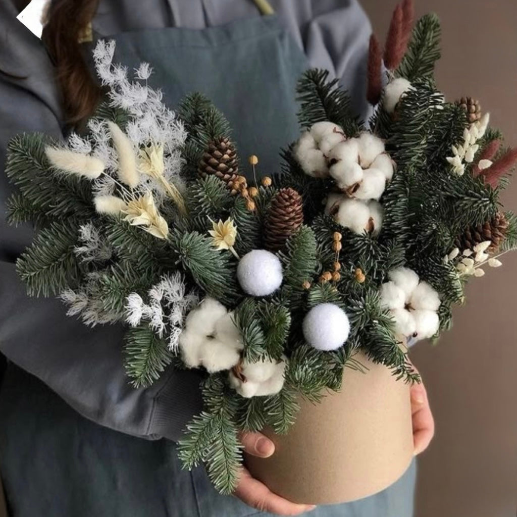Soft Winter Cotton Arrangement