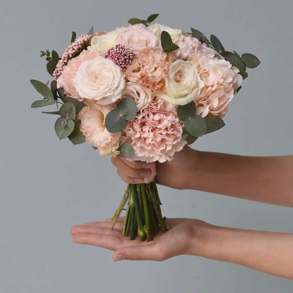 Soft Blush Rose Bridal Bouquet