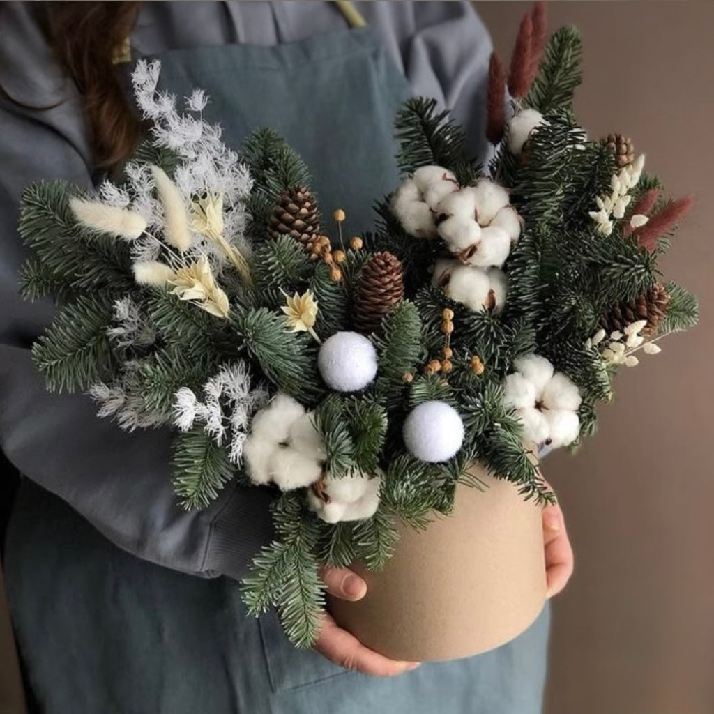 Winter Cotton Arrangement