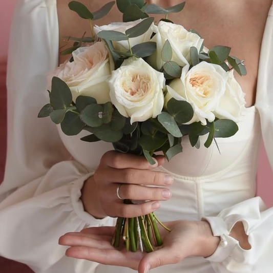 Ivory Rose Petite Bridal Bouquet