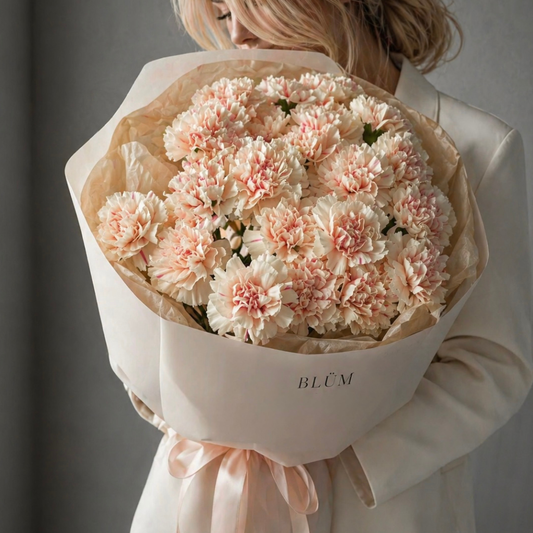 blush carnation bouquet mother’s day miami flower delivery blum