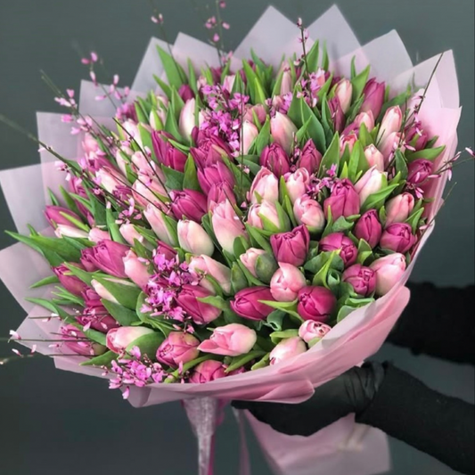 Pink Tulip Bouquet