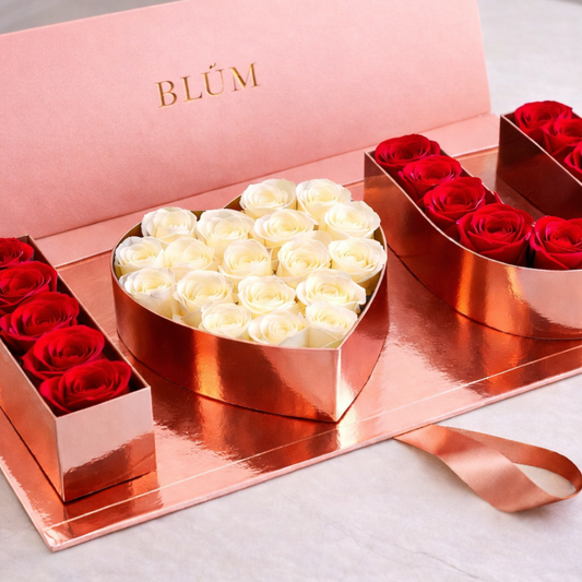 Luxury Roses & Chocolate Gift Box for Valentine’s Day – Premium Delivery Miami | BLÜM
