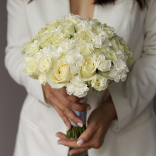 Ivory Rose Classic Bridal Bouquet