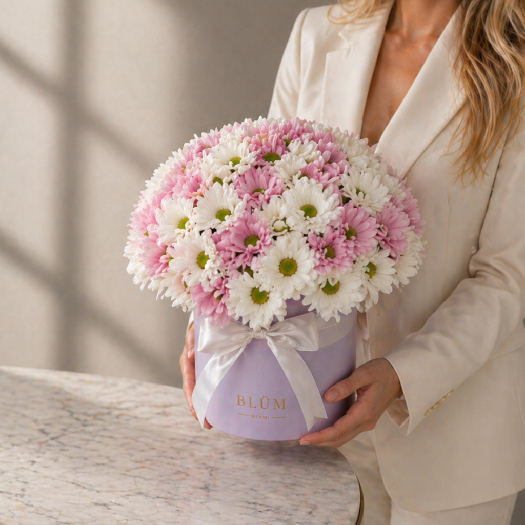 Sweet Daisy Box – Fresh Flowers Miami