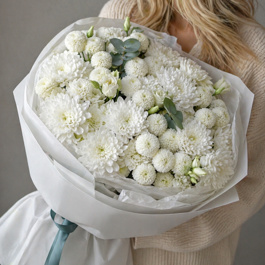 Pure White Bouquet – Elegant Flowers Miami