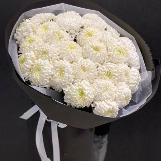 White Chrysanthemums Bouquet